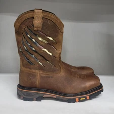 Cody James 11" Decimator Comp Toe Work Boot Brown Men Size 13D