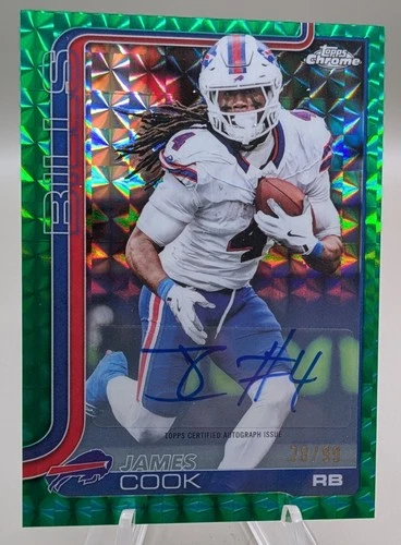2025 Topps Chrome James Cook Chrome Autographs (RAW)
