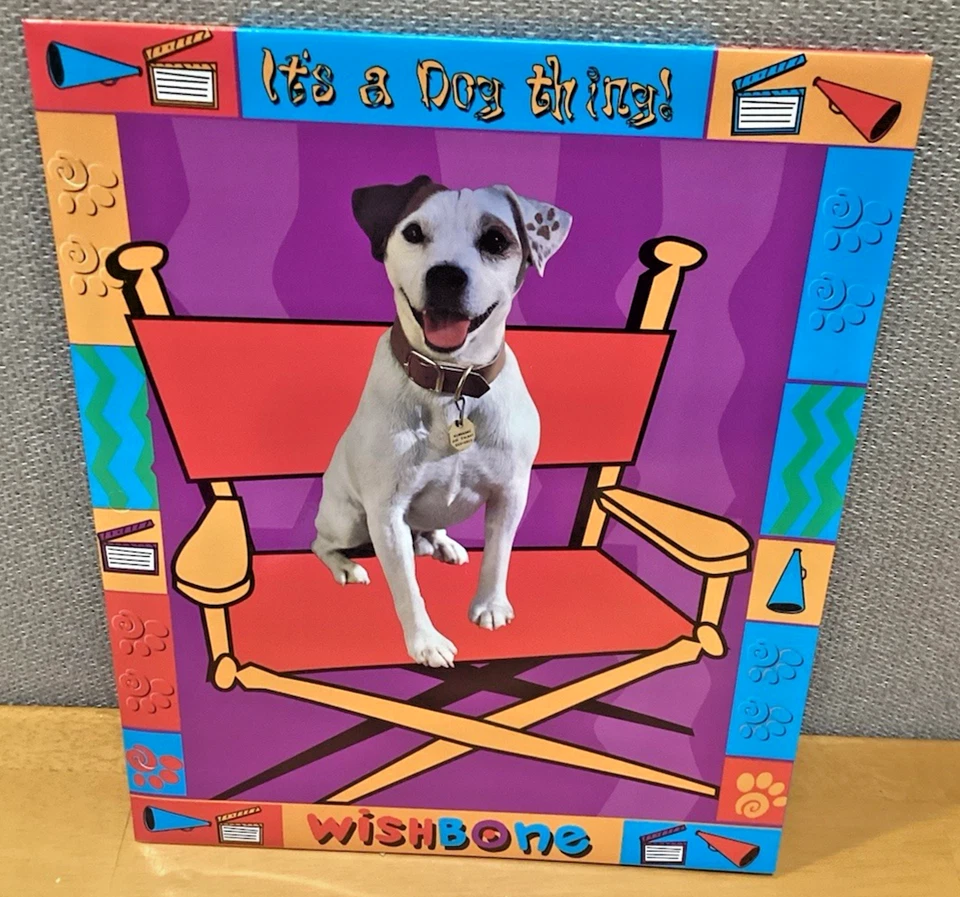 Juego de carpetas y cuadernos vintage Impact Inc. WISHBONE para perros PBS niños [1996-1997] RARO Foto 2 de 4