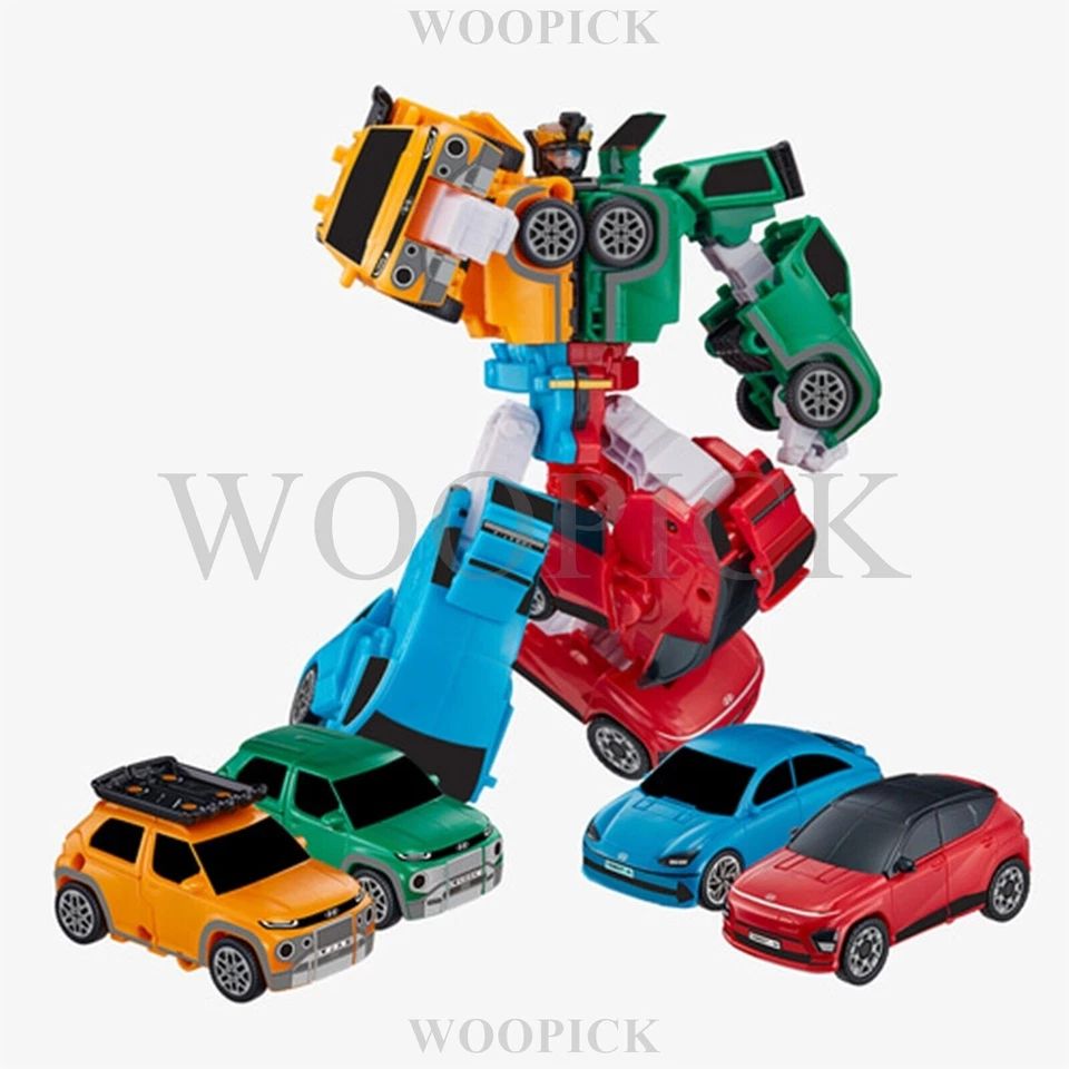 Figura de acción de juguete robot transformador de 4 minicoches TOBOT 2025... - Imagen 4 de 4
