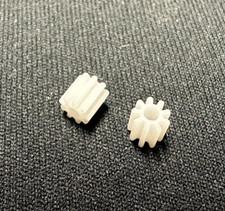 2 Motor Zahnrad passend f&uuml;r Lego Duplo Intelli Lok Modul 0.4 9 Z&auml;hne aus Plastik