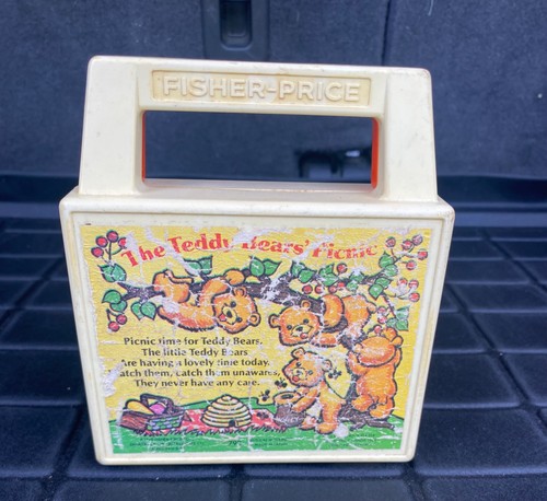 Vintage 1979 Fisher Price Toys The Teddy Bears Picnic Windup Music Box - Working - Picture 5 of 15