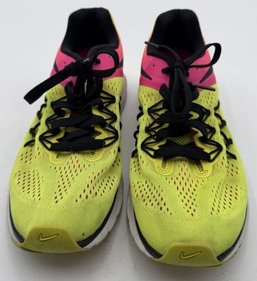 Nike Zoom Winflo 3 Mens Running Shoes Size 9 Yellow Pink Gradient Lightweight