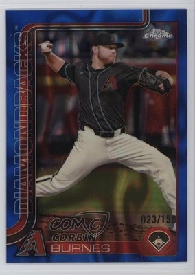 2025 Topps Chrome Blue Lava Refractor 23/150 Corbin Burnes #17 1k4e