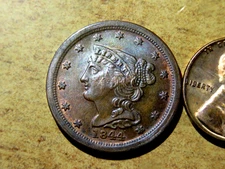 1844 Proof Half Cent Replica Looks Scarily Unbelievably Genuine D13