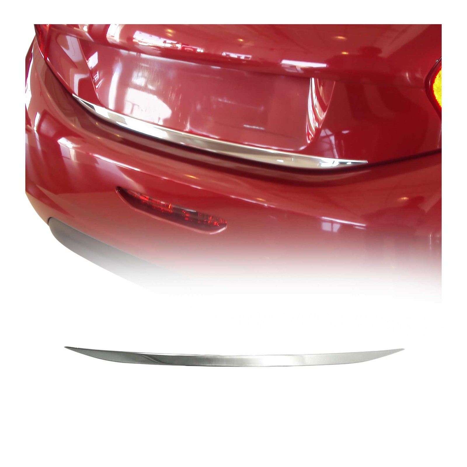 Garniture de hayon coffre Peugeot 208 inox idéal pour vos sorties en ville