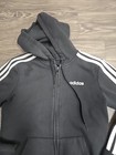 Adidas Black And White Trim Track Jacket Hoodie 12-14 Maybe, No Tag  Sweatshirt  — photo 2