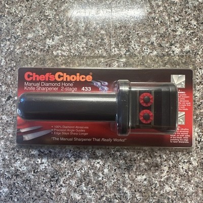 Chefs Choice Manual Diamond Hone Knife Sharpener  433 Unopened