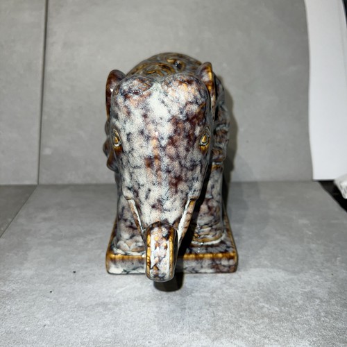 Statua Elefante Reticolato in Ceramica Vintage Statuina Da Collezione ✅ - Foto 3 di 7