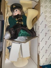 Franklin Heirloom  Porcelain Doll  Catherine Rose  17"  Vintage