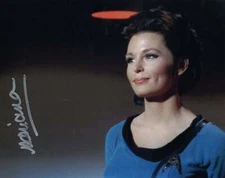 MARIANNA HILL -as Dr Helen Noel - Star Trek - Dagger of The Mind (1966)hand sign