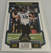2023 Panini Score Football Max Duggan Los Angeles Chargers Rookie #308