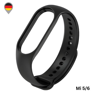 Fitness Tracker Ersatz Armband für Xiaomi Mi Band  5 & 6  Smart Silikon Watch