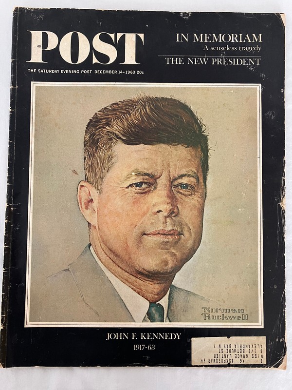 1963 Saturday Evening Post Magazine: John F. Kennedy in Memoriam and portrait