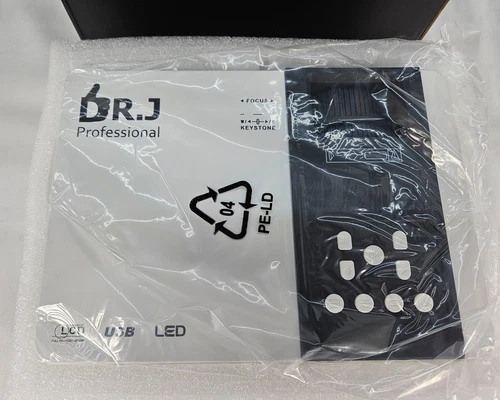 Mini projetor profissional DR.J com Bluetooth 5.1 IOS e Android Full HD HDMI