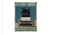 I'M NOT QUIET CAT Retro Metal Sign GIFT KITCHEN SHED GARAGE A5 A4