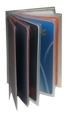 5 Plastic Wallet Insert Replacement Picture Card Holder Trifold 6 Pg MADE IN USA