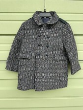 Vintage F.W. Fischer Girls Design Wool Coat Button front size 4 6034 FAST SHIP 
