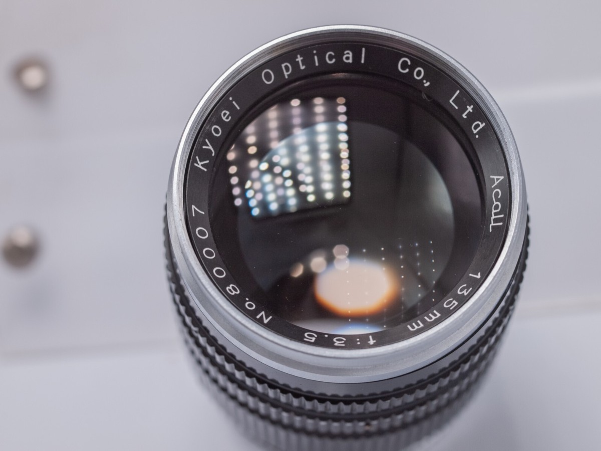 Rare - Kyoei Acall 135mm F3.5 Pentax Asahiflex M37 Mount Lens w