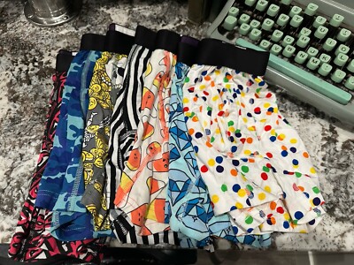 4 × MeUndies Mens Small Boxer Briefs Brand New Lot Colorful Patterns Micromodal