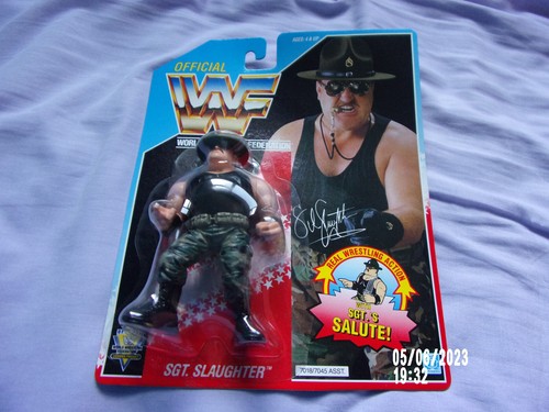 WWF Hasbro Wrestling Figure - Sgt Slaughter  1991 ...
