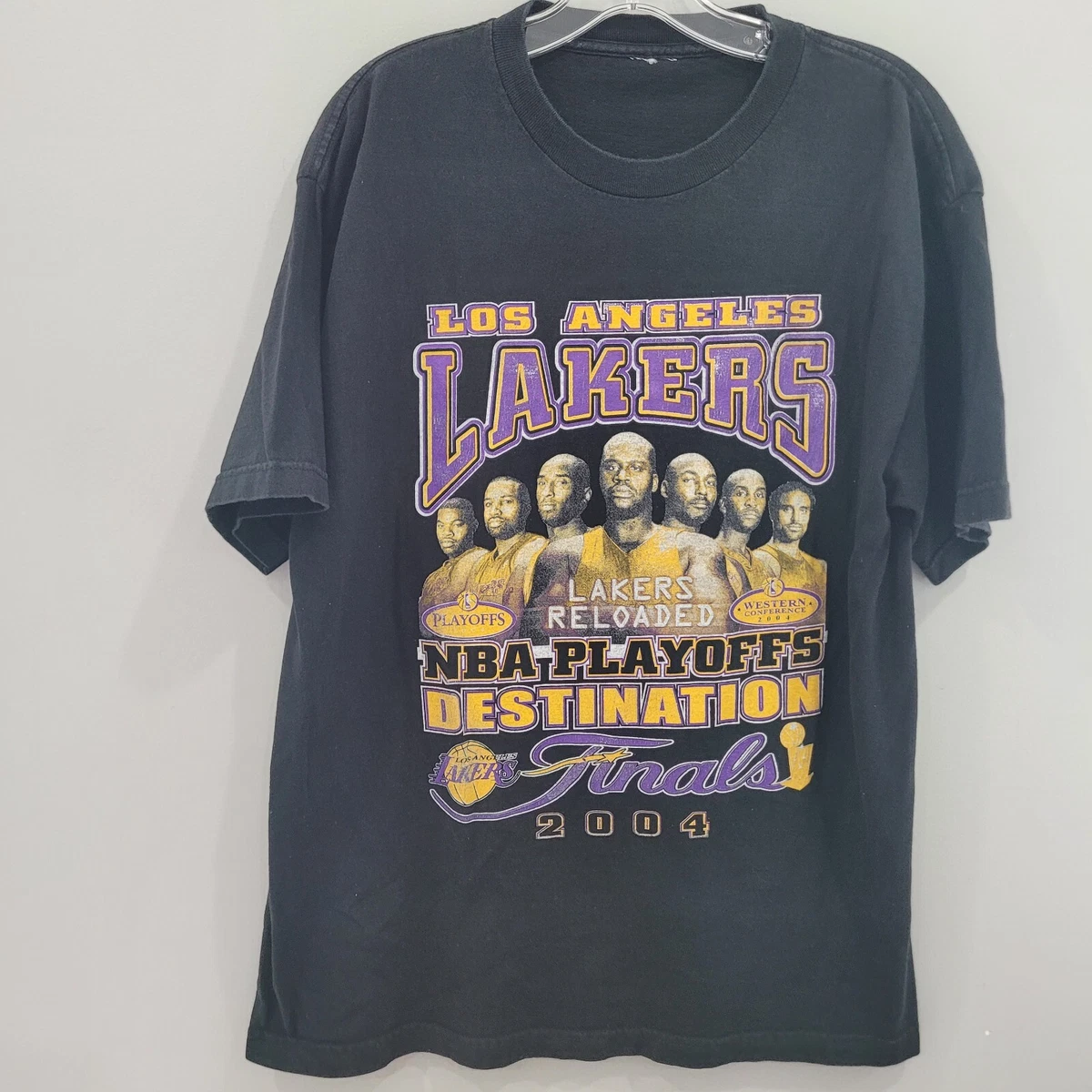 round-neck OLD SCHOOL NBA T SHIRT LAKERS LOS ANGELES