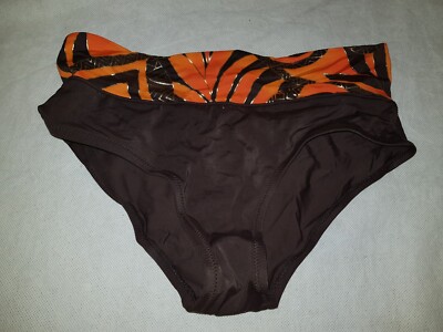 Gorgeous brown orange ESOTIQ bikini bottoms size S