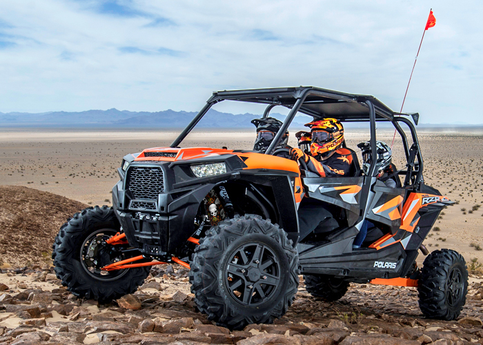 Orange Skull Shock Covers Polaris Ranger RZR 570 RZR 800 RZR 800 S (Set ...