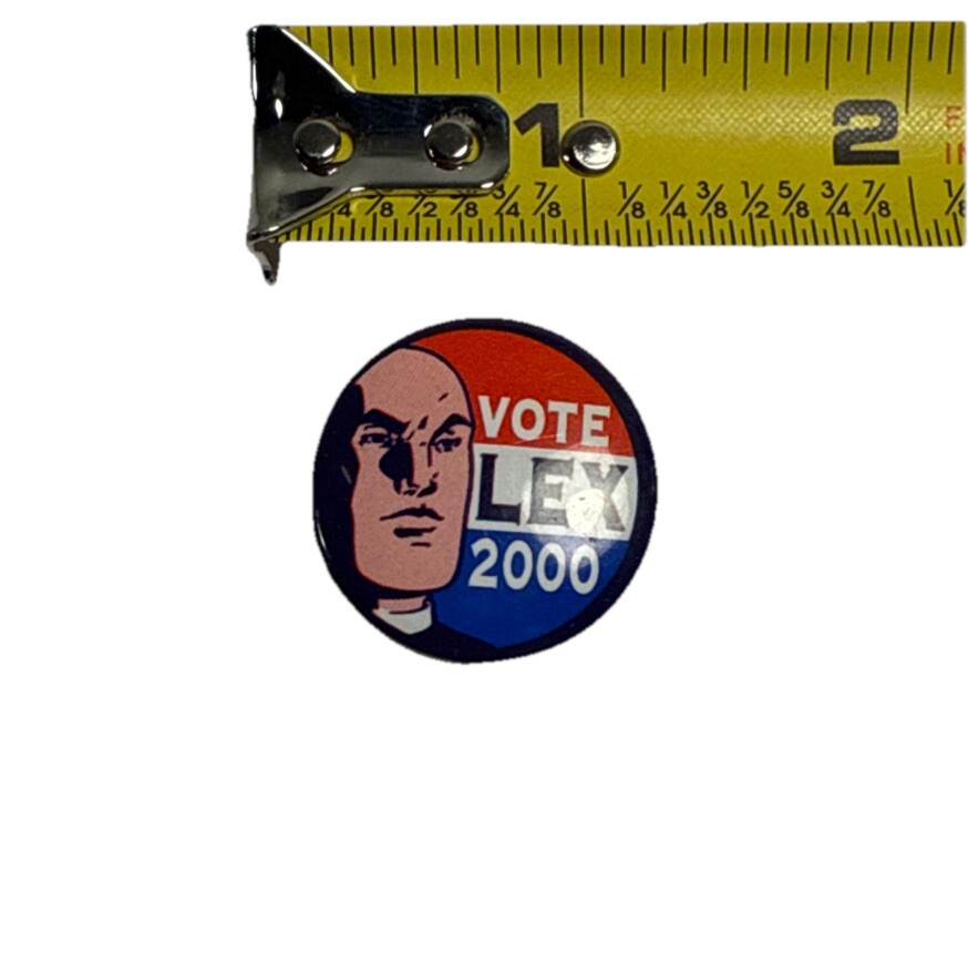 Vote Lex 2000 DC Comics Promotional Lex Luthor For President Metal Pin ...