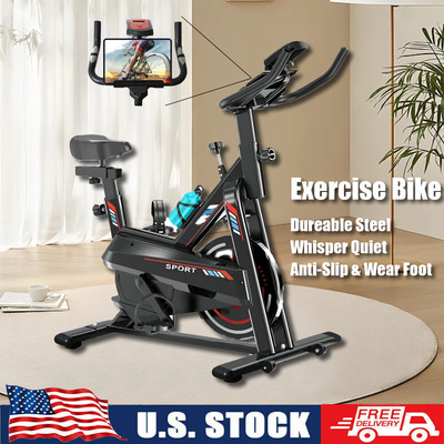 Exercise Bike Fitness Indoor Cycling Stationary Bicycle Home Gym Cardio Workout