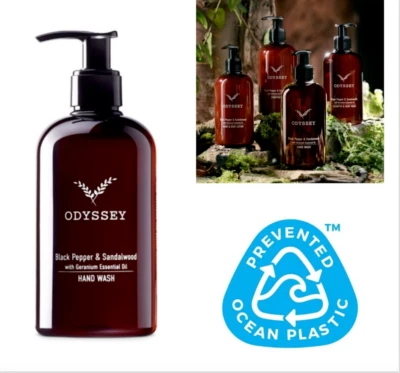 New Odyssey Black Pepper & Sandalwood Hand Wash/Body Wash+Shampoo 300ml Bottle