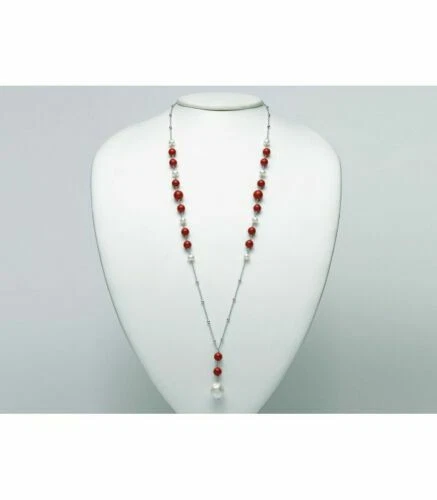 Collane e pendagli di lusso rossi in pietra principale corallo