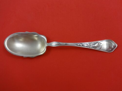 Iris by Ehh Smith Plate Silverplate Preserve Spoon Gold Washed 7 3/8" - Picture 1 of 1