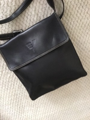 Bolso Bandolera Piel. 25x26. Vicosta. Negro Perfecto | eBay