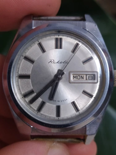 Watch Raketa " Rolex " USSR Vintage mechanical men's wrist watch Soviet watch.
