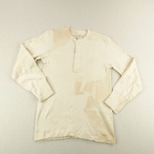 Vintage Korean War Shirt Medium Undershirts Winter M-50 Wool Army Thermal 50s