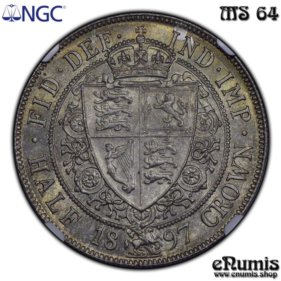 Great Britain, Victoria, Halfcrown 1897, nicely toned, NGC MS 64 - Image 4 of 4