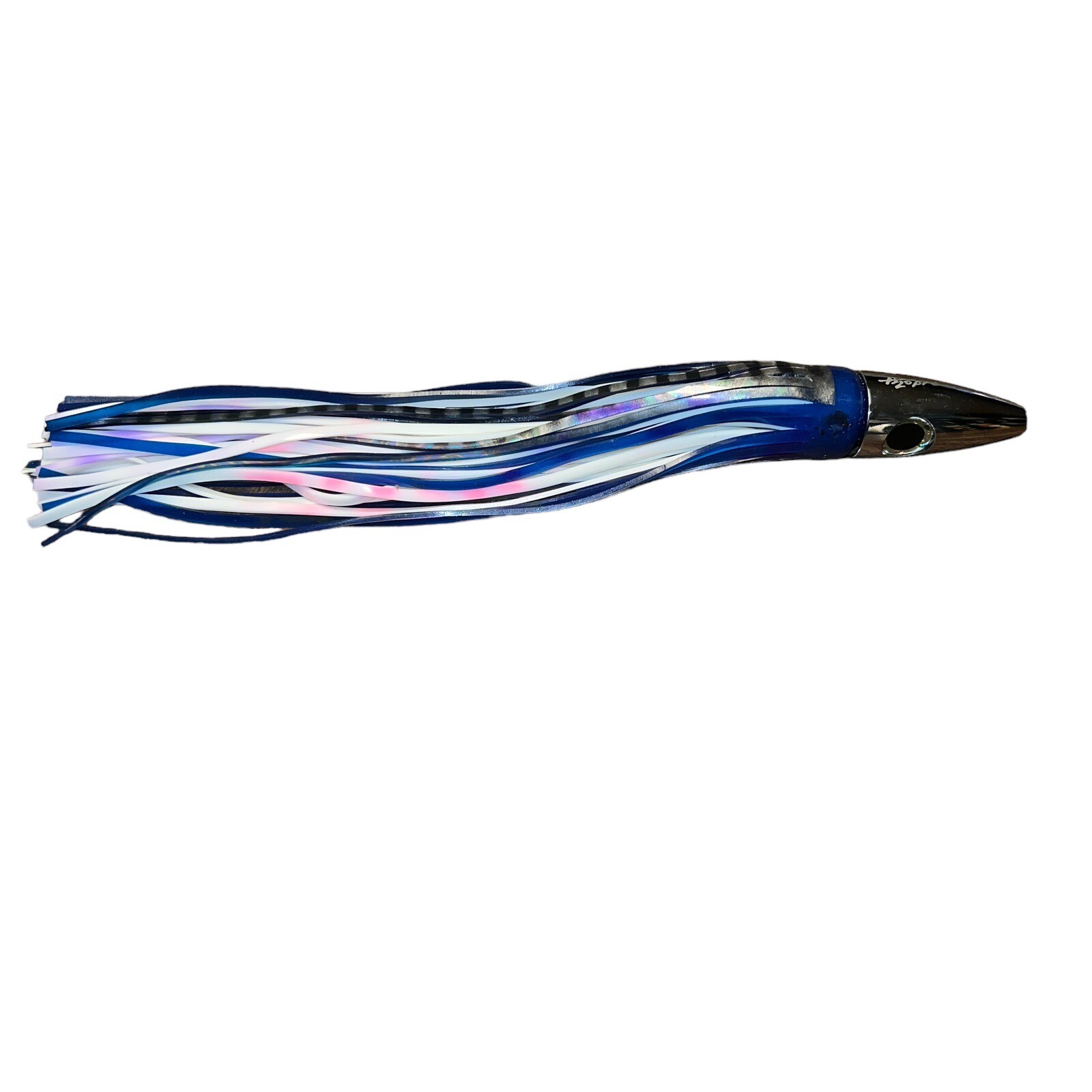 Bluefin Tuna Lures 12 1/2" Bullet Head made by H20 Pro Tackle Blue and White - Image 7