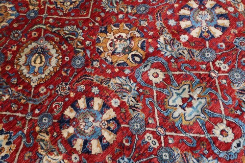 9x12 ft Red bidjar Area Rug Afghan Hand Knotted Serapi bedroom living room rug - Picture 8 of 12
