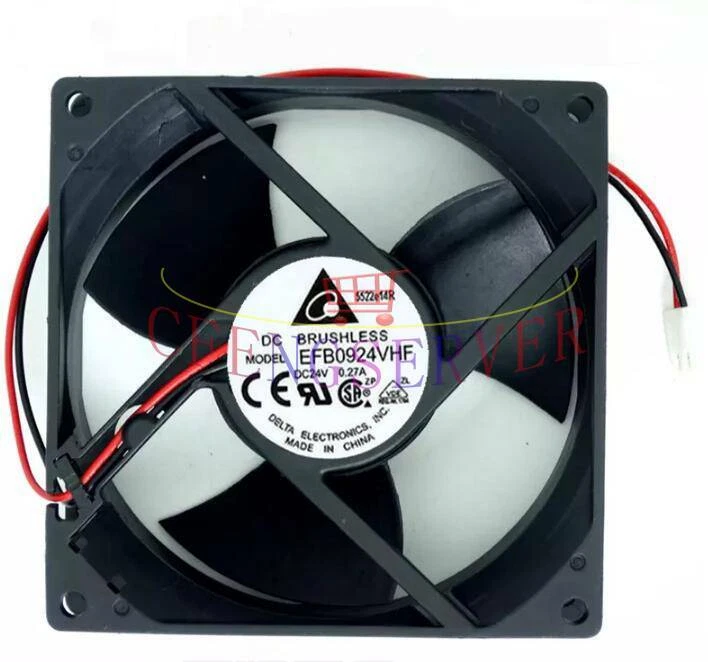 One for DELTA EFB0924VHF Inverter cooling fan DC24V 0.27A 90*90*32mm 2wire