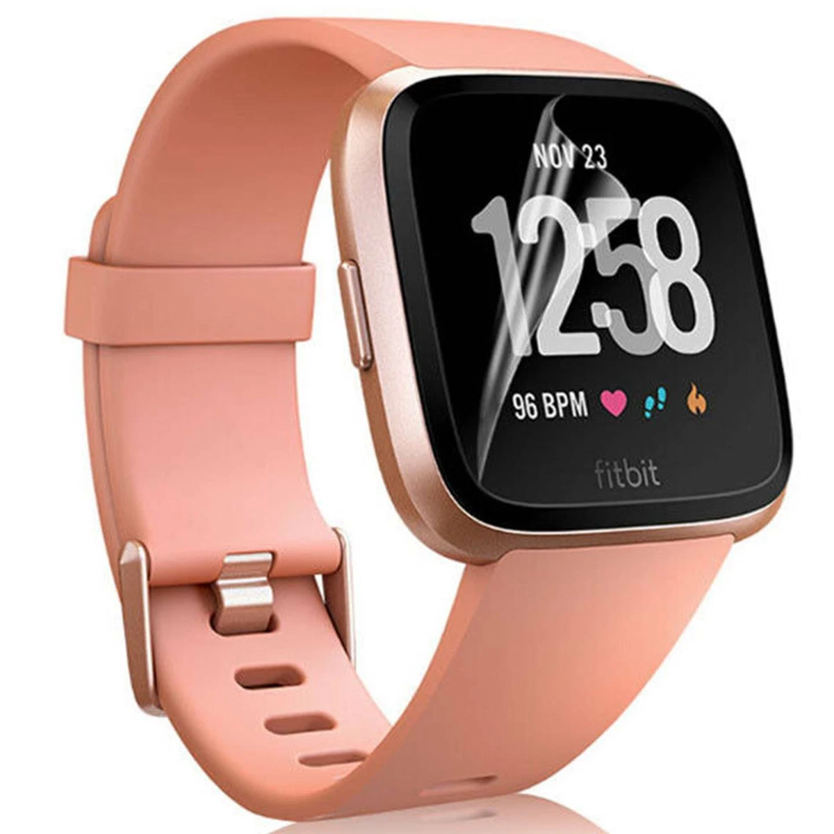 Zerrshoo 3 Pezzi Pellicola Protettiva per Fitbit Versa 3 Pellicola, Fitbit Versa 3 [Non Vetro Temperato] copertura totale curva 3D, Anti-Graffio Protective per Fitbit Versa 3 Pellicola Protettiva