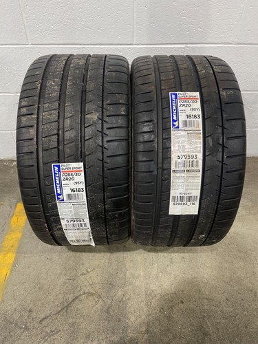 2x P285/30R20 Michelin Pilot Super Sport ZP 9/32 New Tires | eBay