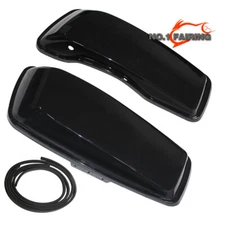 New Saddlebag Cover Saddle Bag Lids Fit For Harley 2014 Upper 14 Black Unpainted