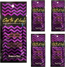 5 x Sachets Go To Black Dark Maximizer Tanning Lotion Sunbed Cream Accelerator