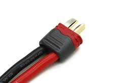1 Set T-Plug Deans Style Male Connector w/Insulating Caps Suits Up To 10AWG Wire