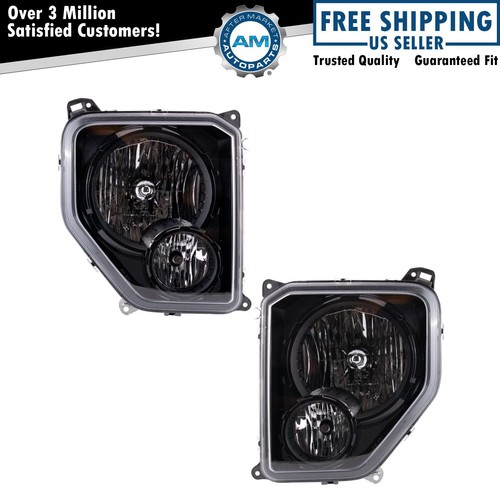 Headlight Set Fits 20102012 Jeep Liberty eBay