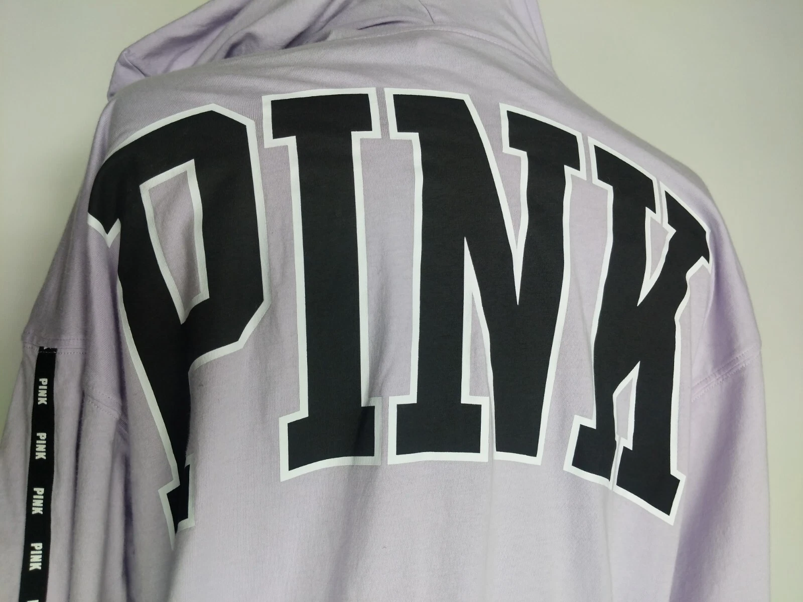 UNDERCOVER Felpa rosa Victorias Secret lavanda logo viola grafica manica lunga taglia M