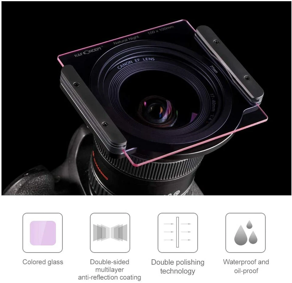 K&F Concept 100 x100mm Square Light Pollution Natural Night Filter for Sky Star - Image 4 of 4