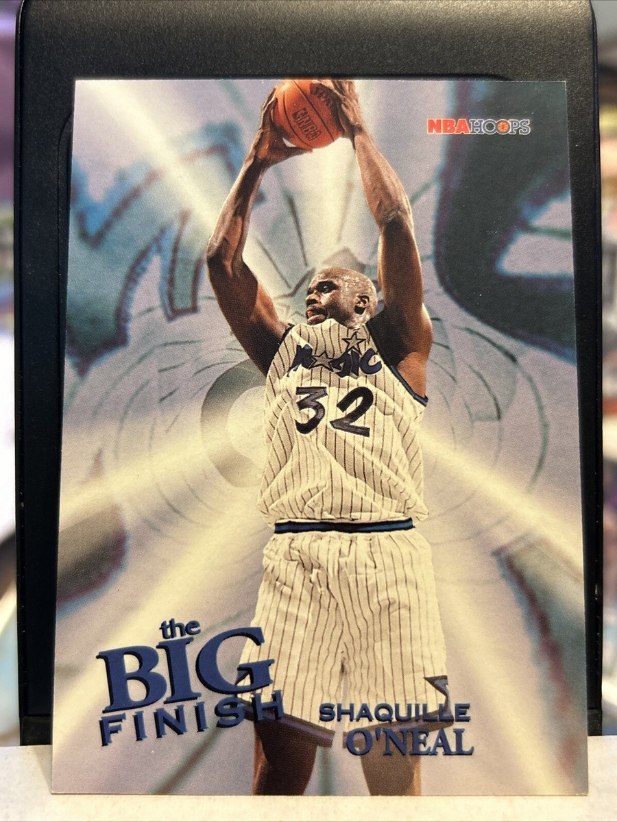 1996 SHAQUILLE SHAQ O'NEAL NBA HOOPS BIG FINISH CARD #183 ORLANDO