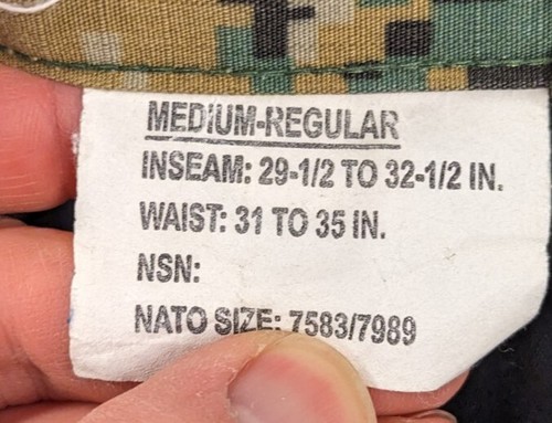 PROPPER Tactical Pants Sz MEDIUM (regular). DIGITAL MARPET. Pre-owned? MINT. - Picture 3 of 17